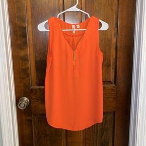 Small dressy/casual orange Tacera top